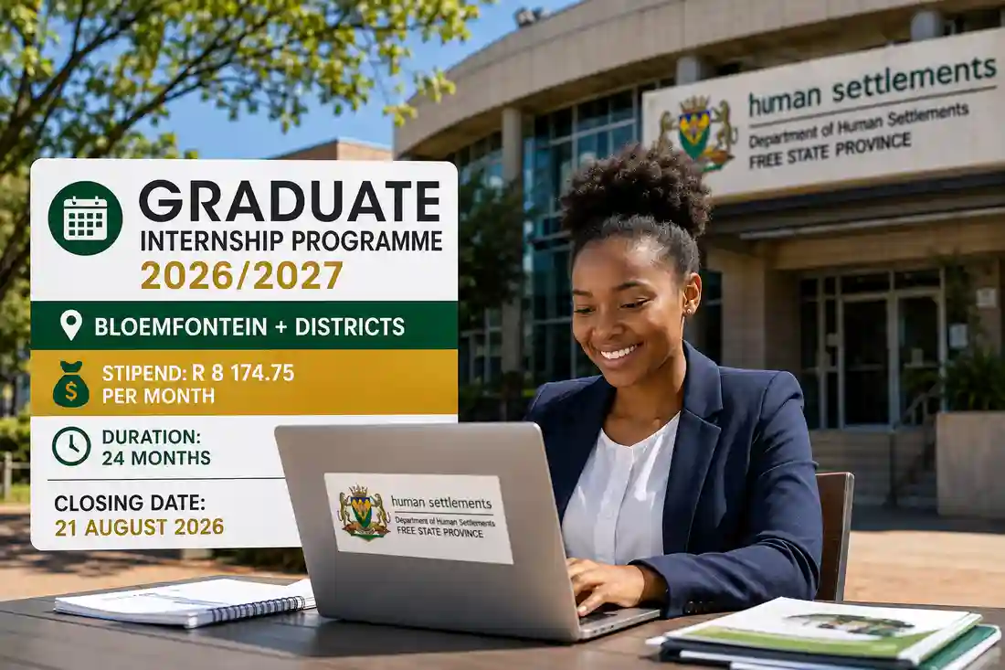 Free State Human Settlements Graduate Internship Programme 20262027